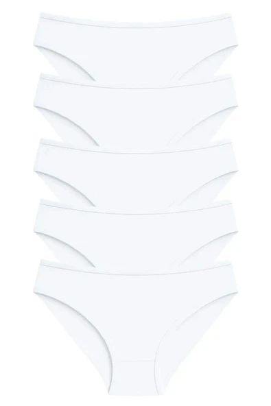 PK40002 PAMUKLU BASİC KADIN BİKİNİ KÜLOT 5 Lİ PAKET - Resim 12