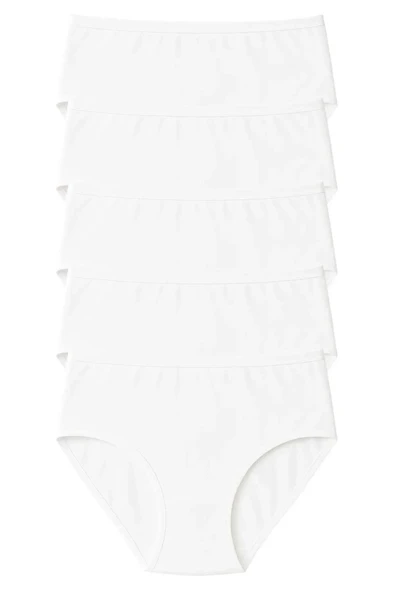 PK40003 BÜYÜK BEDEN YÜKSEK BEL KÜLOT 5 Lİ PAKET - Resim 5