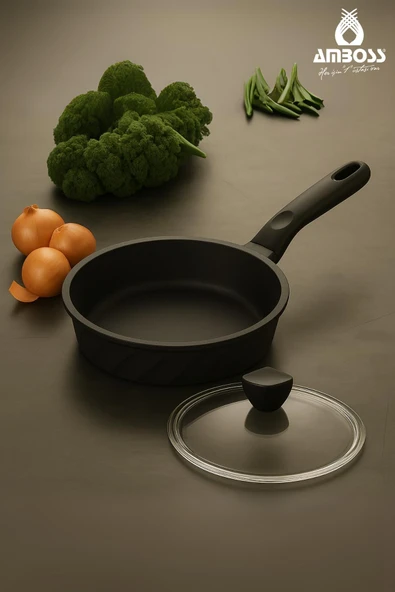 Vento Döküm Cam Kapaklı Tava 18x5 cm ürün görseli