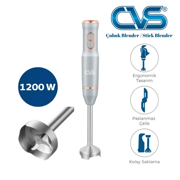 CVS DN 12114 Rose 1200 Watt 4 Bıçak Çubuk Blender - 2