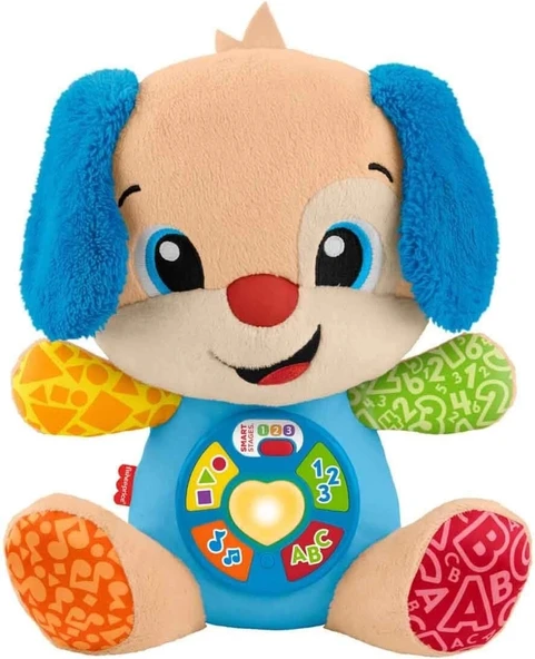 Fisher-Price Eğlen ve Öğren Yaşa Göre Gelişim Köpekçik, birden fazla dilde, bebek oyuncağı JFD25