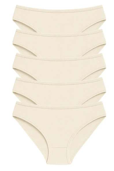 PK40002 PAMUKLU BASİC KADIN BİKİNİ KÜLOT 5 Lİ PAKET - Resim 8