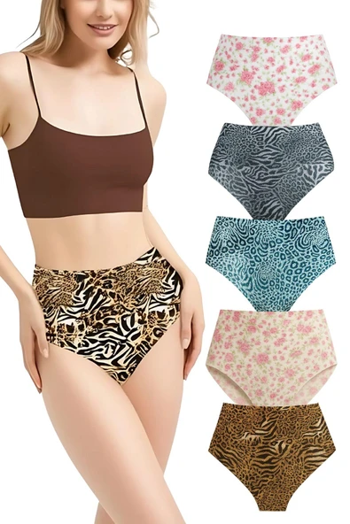 ANI DESENLİ LAZER KÜLOT 5 Lİ PAKET ADZ001 ürün görseli