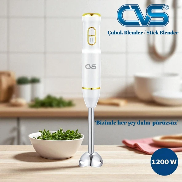 CVS DN 12115 Gold 1200 Watt 2 Bıçak Çubuk Blender - 1