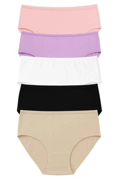 PK40003 BÜYÜK BEDEN YÜKSEK BEL KÜLOT 5 Lİ PAKET - Resim 4