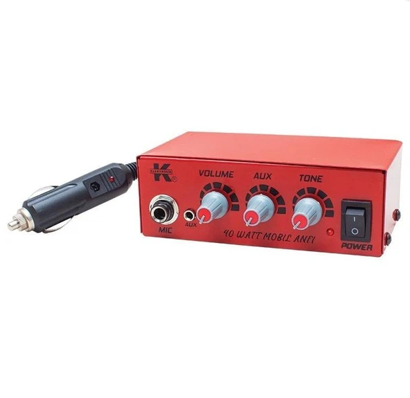 Magicvoice 12 Volt 40 Watt Mini Metal Kasa Pazarcı Anfisi ürün görseli