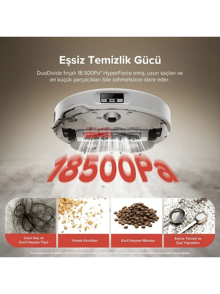 Roborock Qrevo Curv Akıllı Robot Süpürge Beyaz - Resim 3