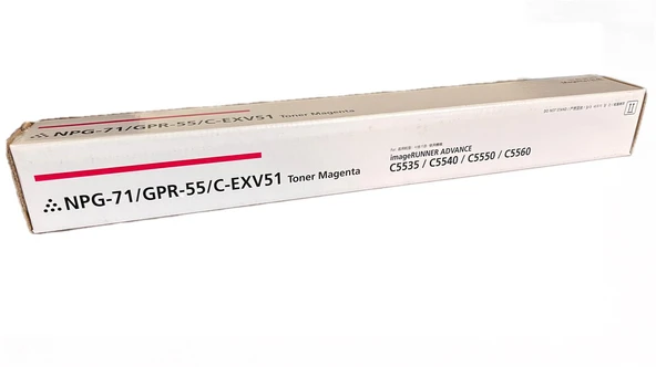 Canon EXV-51 Smart Kırmızı Toner IR-C 5500 5535 5540 5550 5560