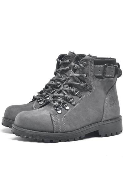 Rakerplus Griffon Hakiki Deri Fermuarlı Kışlık Unisex Çocuk Bot - Resim 4