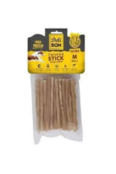 Delibon Deri Burgu Çubuk Kalın Naturel 50 li ürün görseli