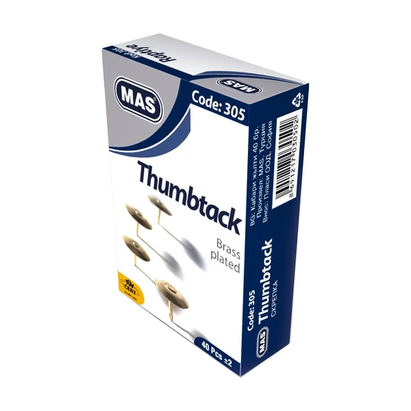 Mas Raptiye Pirinç Kaplama 305 (36 kutu)