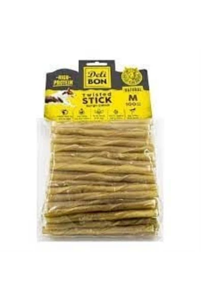 Delibon Deri Burgu Çubuk Kalın Naturel 100 lü - 2