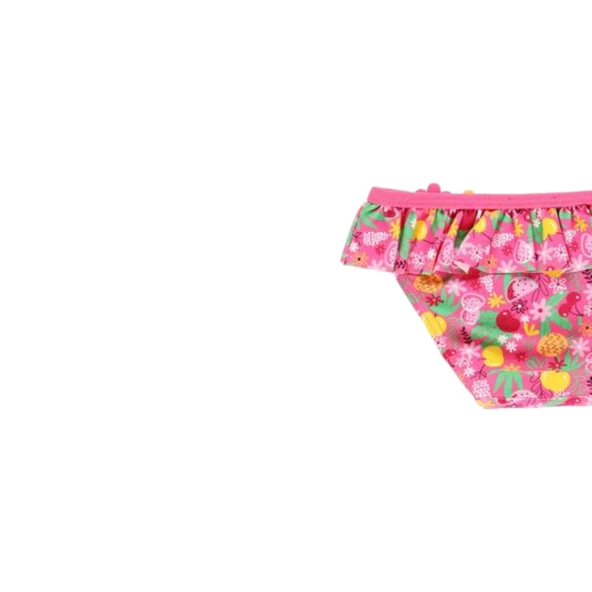 Kız Çocuk Meyve Desenli Mayo Pembe - 5
