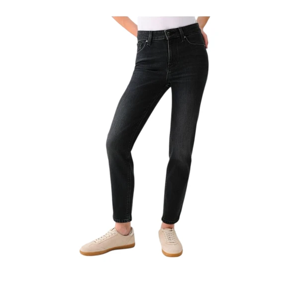 Kadın Slim Fit Jean Pantolon - Resim 3