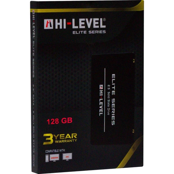 Hi-Level 128GB Elite 560MB-540MB-s Sata 3 2.5" SSD HLV-SSD30ELT-128G Ssd Harddisk - Resim 2