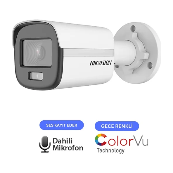 4 Kameralı Mikrofonlu 7/24 Renkli Görüşlü 2mp Ahd Güvenlik Kamerası - Resim 4