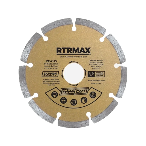 Rtrmax REA180 Soketli Elmas Testere 180x22 Mm - 1