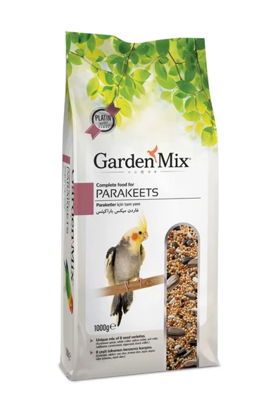 Gardenmix Platin Paraket Kuş Yemi 1 Kg ürün görseli