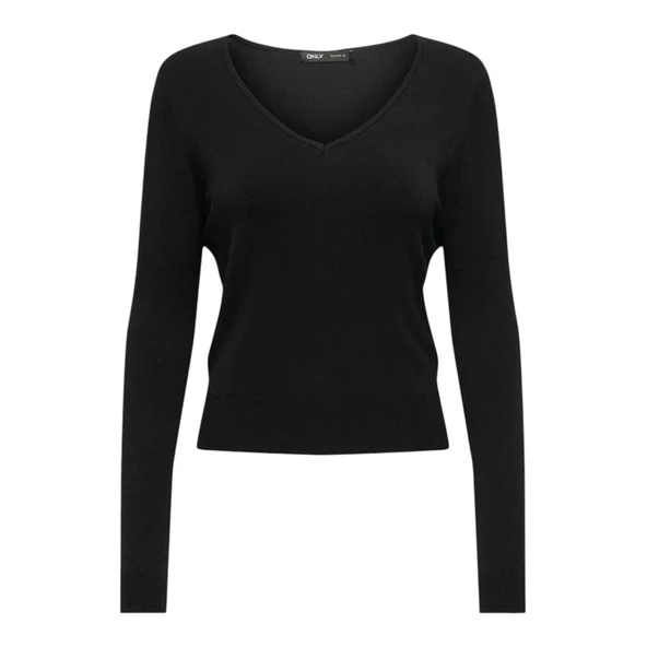 Kadın V Yaka Triko Kazak 15333990 - Resim 10