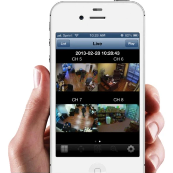 Colorvu Gece-Karanlıkta Renkli 7 Ahd Kameralı Güvenlik Kamera Kuruluma Hazır Set - Resim 5