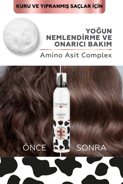 Ceylinn Milk Protein Saç Köpüğü 300 ml - Resim 3