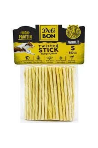 Delibon Deri Burgu Çubuk İnce Beyaz 80 li - Resim 2