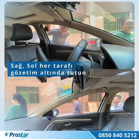 4 Kameralı 3K Ultra HD WIFI GPS Park Modu Özellikli 360 Kamera Seti - Resim 3