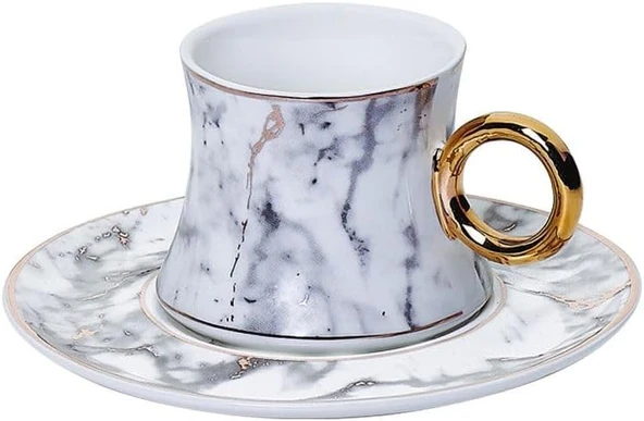 KORKMAZ Freedom 6Lı Porselen Kahve Fincan Takımı ürün görseli