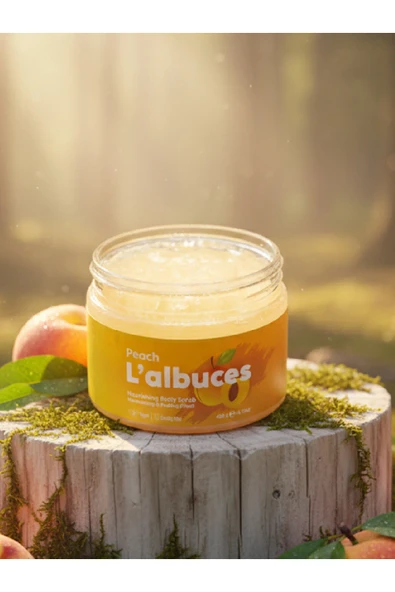 Peach Body Scrub 400gr – Vegan, Temiz İçerikli, Şeftali Kokulu Pürüzsüz Cilt Bakımı - 13