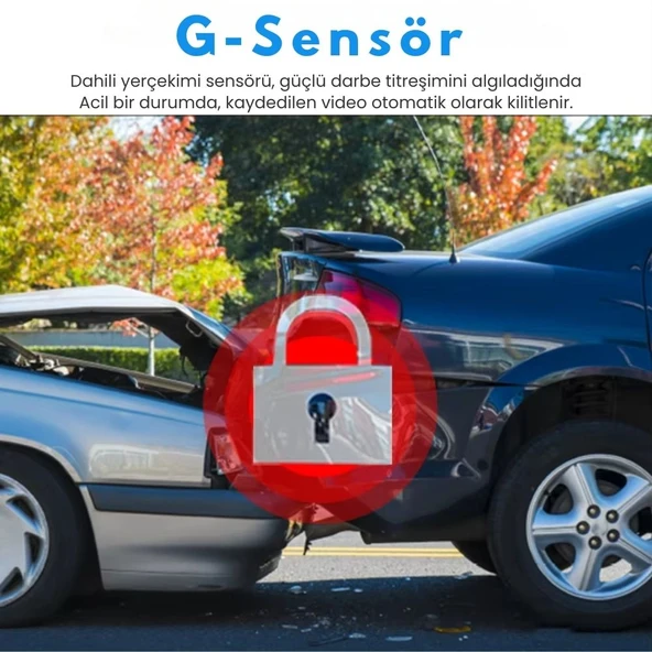 4K WIFI GPS 24 Saat Park Modu Özellikli Ekransız Dashcam Kamera - Resim 3