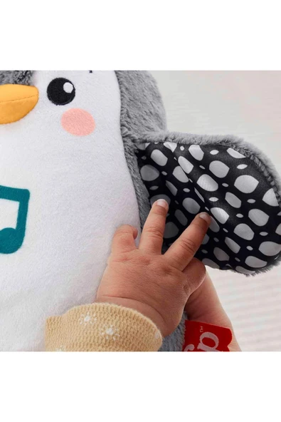Fisher-Price Sevimli Penguen Peluş Karın Üstünde Oynama Oyuncağı, Yenidoğan Müzikli Oyuncak HNC10 - 2