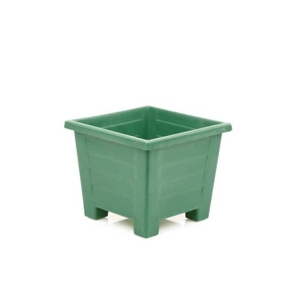 Omnipazar  SY-5845 Dekoratif Plastik Kare Ayaklı Saksı 3,5 Litre No 2 - Resim 3