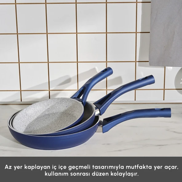 Karaca Biogranit Berra 3'lü Tava Seti