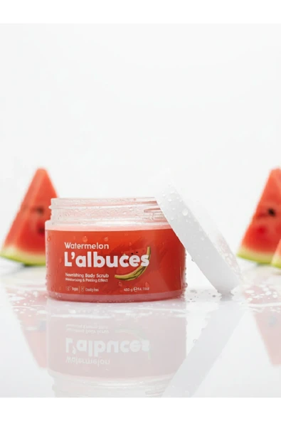 Watermelon Body Scrub 400gr – Vegan, Temiz İçerikli, Karpuz Kokulu Pürüzsüz Cilt Bakımı - 3