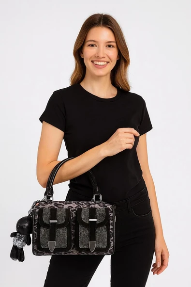 Kiwer Siyah Cilt Omuz Çantası ürün görseli 1