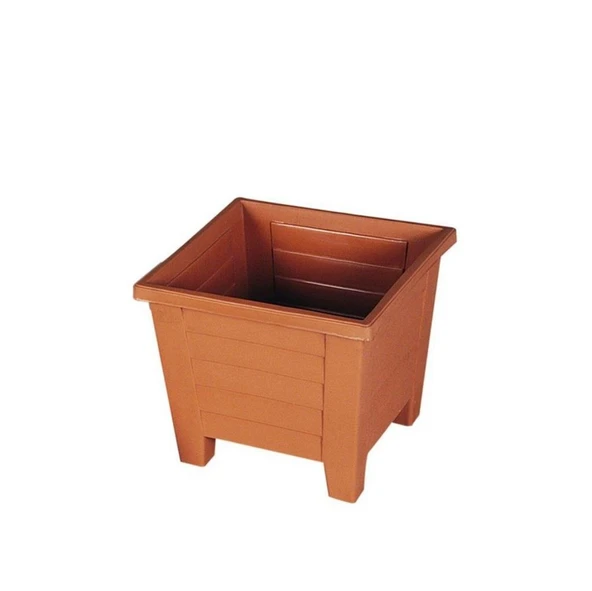 Omnipazar  SY-5845 Dekoratif Plastik Kare Ayaklı Saksı 3,5 Litre No 2 - Resim 5