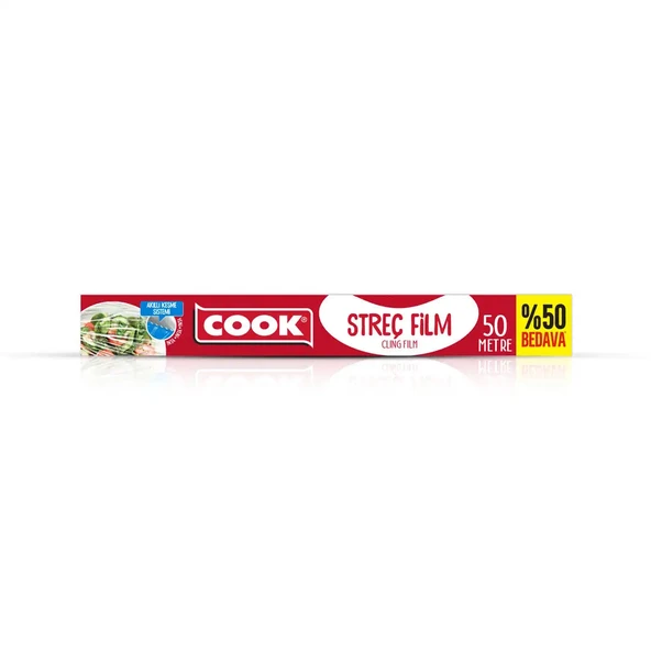 Cook Streç Film 30 cm x 50 mt Akıllı Kesme Sistemli - 1