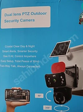 Yeni Kasa Gece Görüşlü 3 Ekranlı O-KAM 3815 PTZ Solar Sim Kartlı 4G Güvenlik Kamerası Güneş Enerjili Kamera OKAM 3815