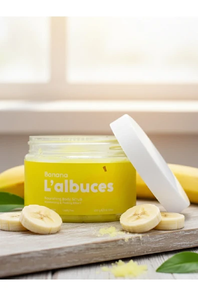 Banana Body Scrub 400gr – Vegan, Temiz İçerikli, Muz Kokulu Pürüzsüz Cilt Bakımı - 5