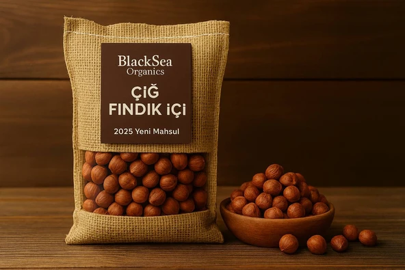 Çiğ Fındık İçi  2025 Yeni Mahsul, Katkısız Doğal, BlackSea Organics (250 gr) - 2