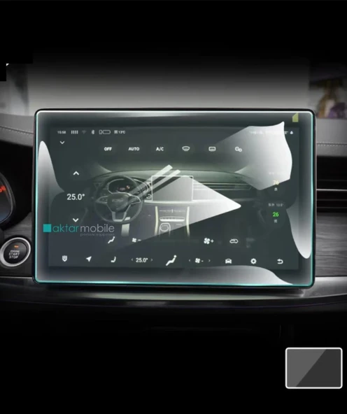 Skwell ET5 Multimedya Ekran Koruyucu – Temperli Cam Çizilmez Koruma - Resim 6