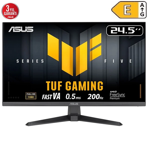 Asus Tuf Gaming 24.5'' 1ms MM VA (VG257Q5A) ürün görseli 1