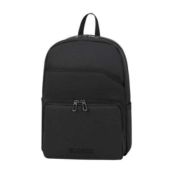 BİRİNCİ KALİTE SUNİ DERİ ŞIK TASARIM LAPTOP BÖLMELİ SIRT ÇANTASI SİYAH ürün görseli