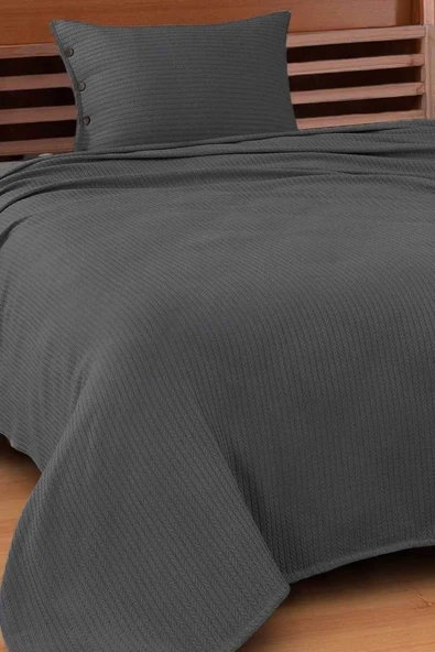 Cottonest Tek Kişilik Yatak Örtüsü Pİke 1 Adet Yastık Kılıfı ürün görseli