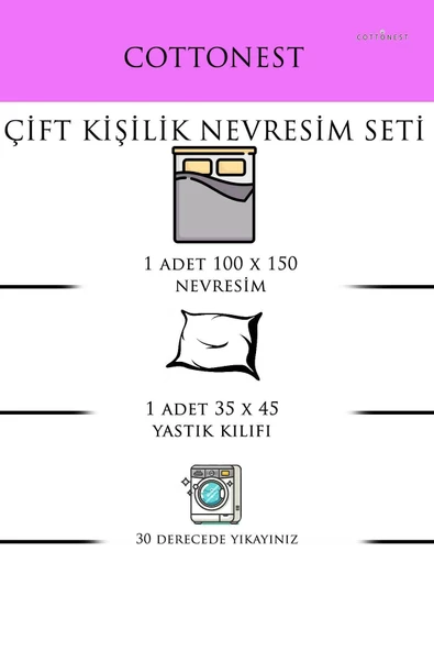 Cottonest BEBEK NEVRESİM SETİ % 100 PAMUK - 3