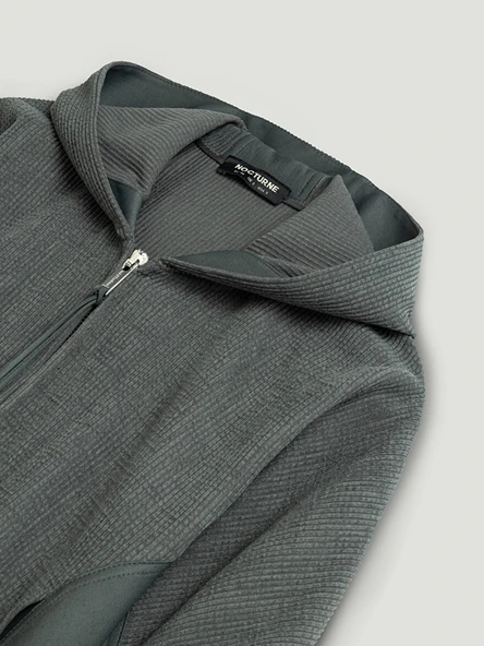 Dökümlü Kapüşonlu Ceket Nocturne - 2