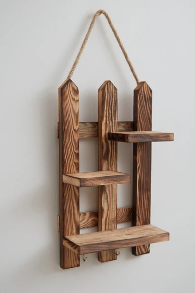 HM Ahşap Home Dekoratif Ahşap Anahtarlık - 2