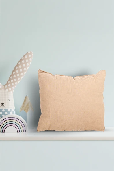 Cottonest Müslin Bebek Yastığı Saf Boncuk Silikon Dolgulu 35x40 Cm - 2