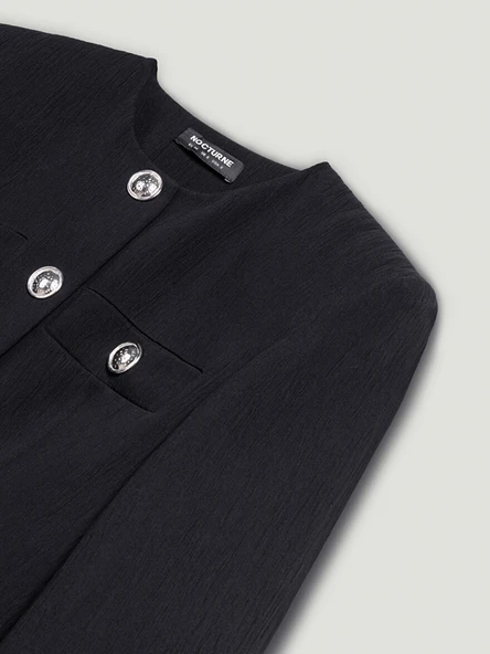 Vatkalı Mini Elbise Nocturne - Resim 2