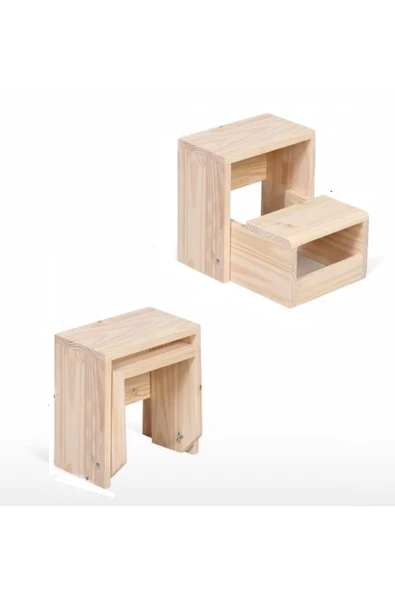 Leur Home Katlanabilir Portatif Sehpa Merdiven Basamak ürün görseli 1